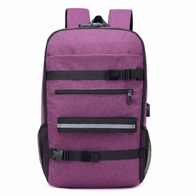 Anti-Theft Skateboard Backpack Laptop Backpack College Backpack Travel School Bag With Lock And Usb