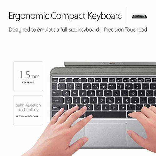 Asus 10.1?Transformer Mini T102Ha-D4-Gr, 2In1 Touchscreen Laptop, Intel Quad-Core Atom, 4Gb Ram,