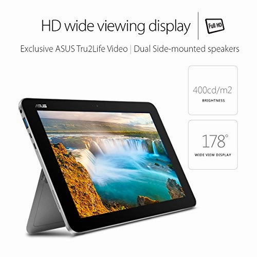 Asus 10.1?Transformer Mini T102Ha-D4-Gr, 2In1 Touchscreen Laptop, Intel Quad-Core Atom, 4Gb Ram,