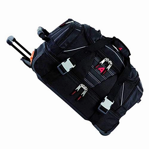 Athalon Luggage Carryon Equipment Wheeled Duffel Bag, Black, One Size
