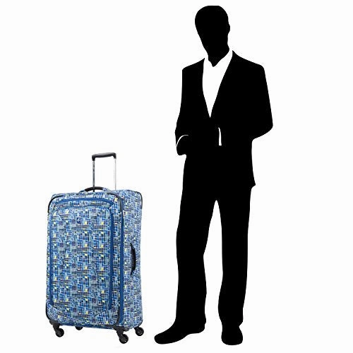 Atlantic Ultra Lite 4 | 21, 24, And 28-Inch Expandable Spinners, Travel Pillow (Watercolor Blue)