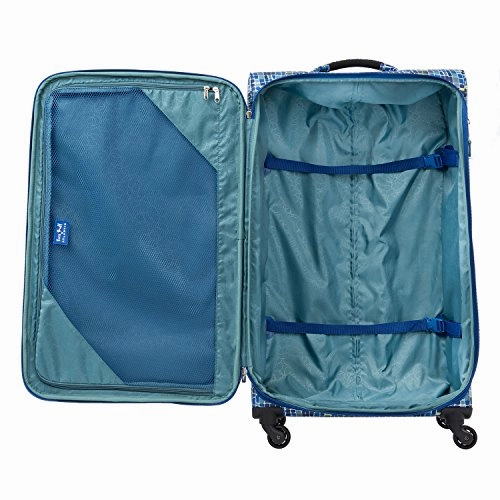 Atlantic Ultra Lite 4 | 21, 24, And 28-Inch Expandable Spinners, Travel Pillow (Watercolor Blue)