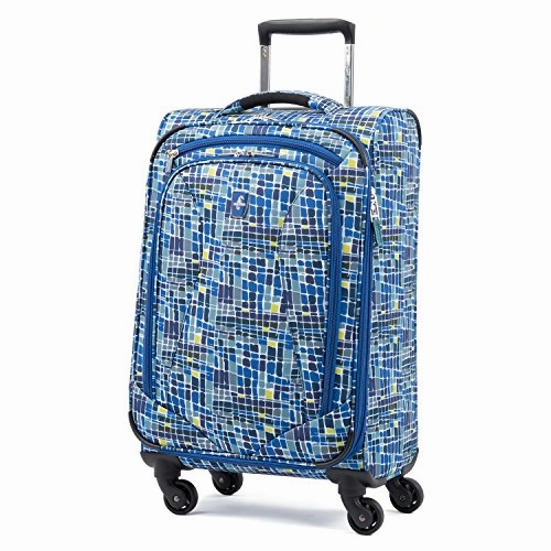 Atlantic Ultra Lite 4 | 21, 24, And 28-Inch Expandable Spinners, Travel Pillow (Watercolor Blue)