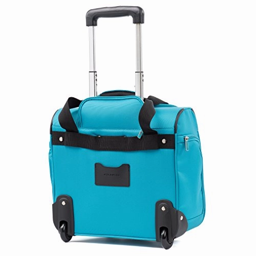 Atlantic Ultra Lite Softsides Rolling Underseat Carry-on, Turquoise Blue