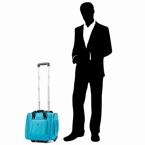 Atlantic Ultra Lite Softsides Rolling Underseat Carry-on, Turquoise Blue