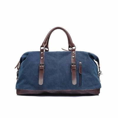 Augur Men Travel Bags Canvas Leather Carry On Luggage Bags Men Duffel Bags Travel Tote Large