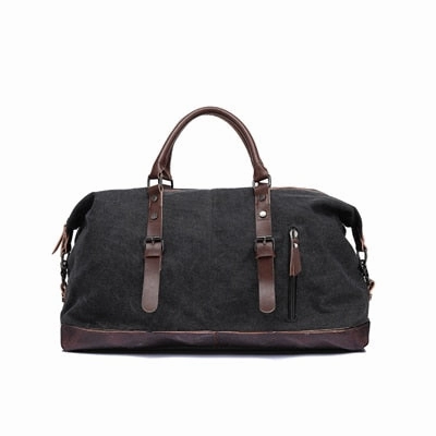 Augur Men Travel Bags Canvas Leather Carry On Luggage Bags Men Duffel Bags Travel Tote Large
