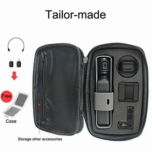 AutumnFall 1PC Portable Handheld Hard Bag Storage Carry Case For DJI OSMO POCKET Drone (Black)