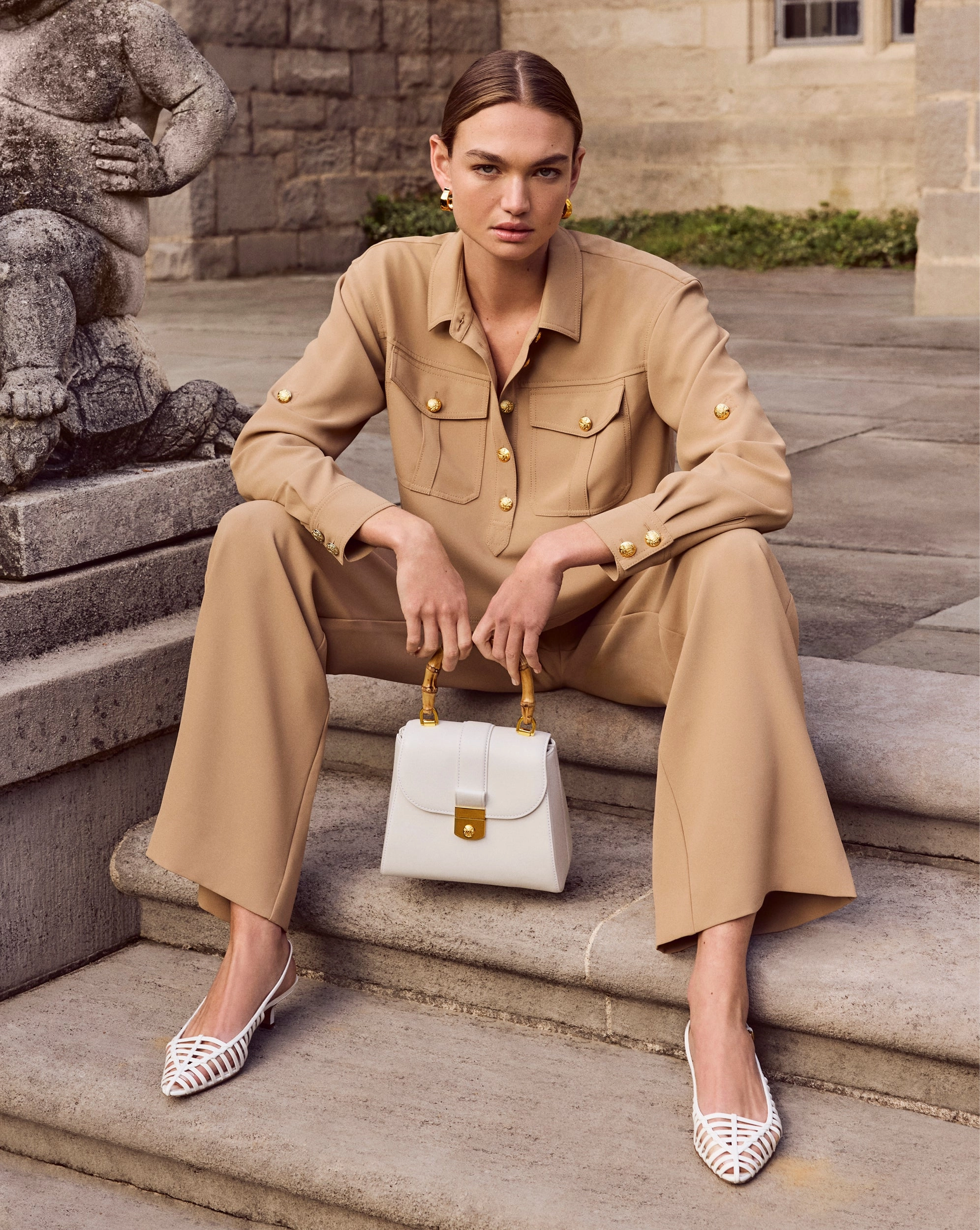 Avenue Bamboo-Handle Bag