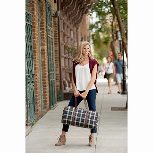 Avery Plaid Duffel Carry On Bag - Blank