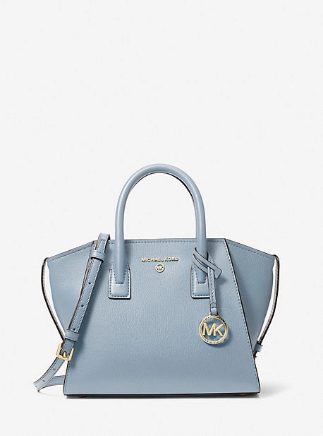 Avril Small Leather Top-Zip Satchel
