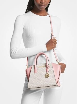 Avril Small Logo Top-Zip Satchel
