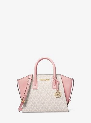 Avril Small Logo Top-Zip Satchel