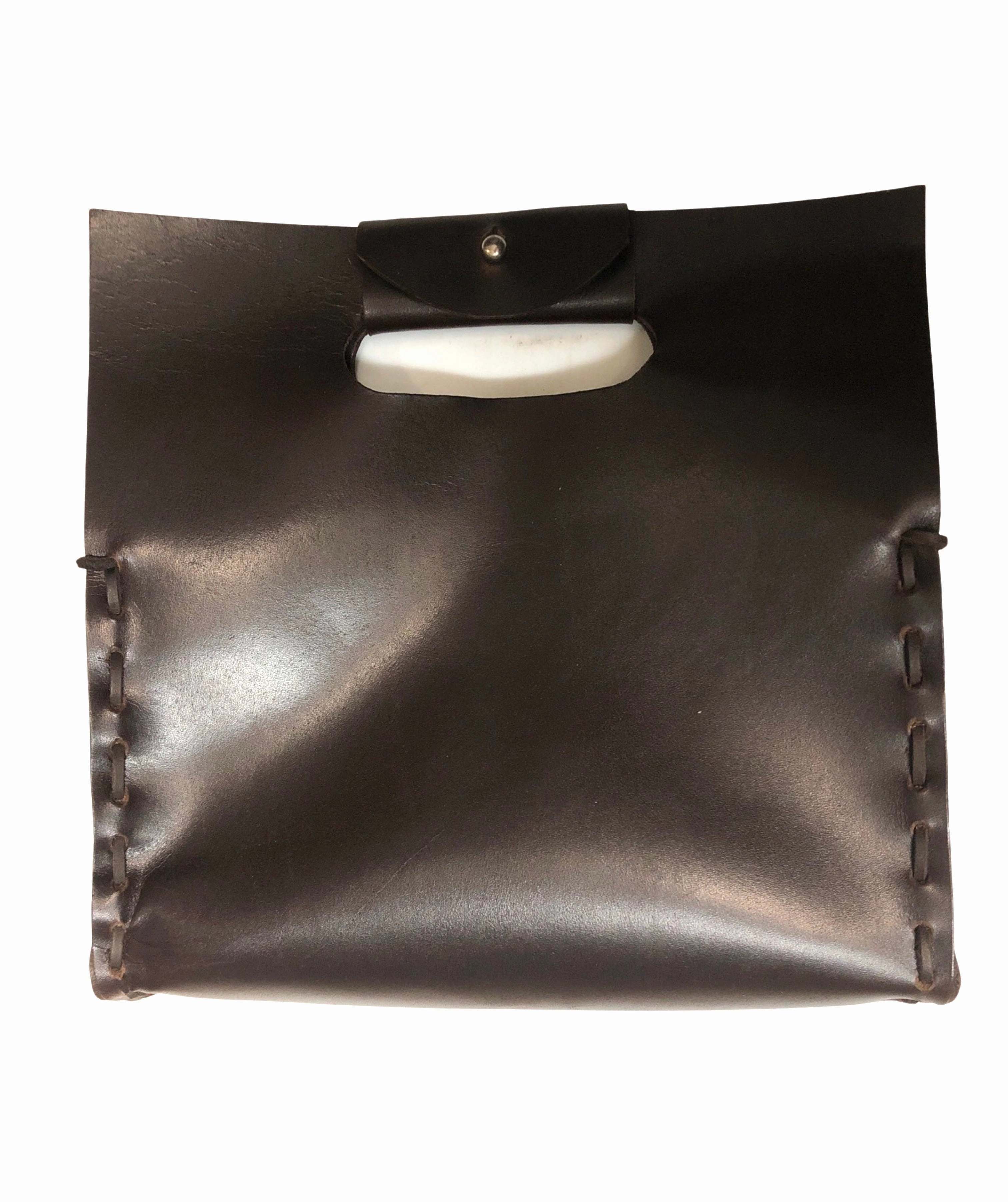 B48 whipstitch clutch
