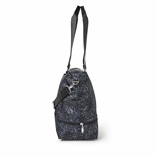 Baggallini Expandable Carry on Duffel, onyx floral