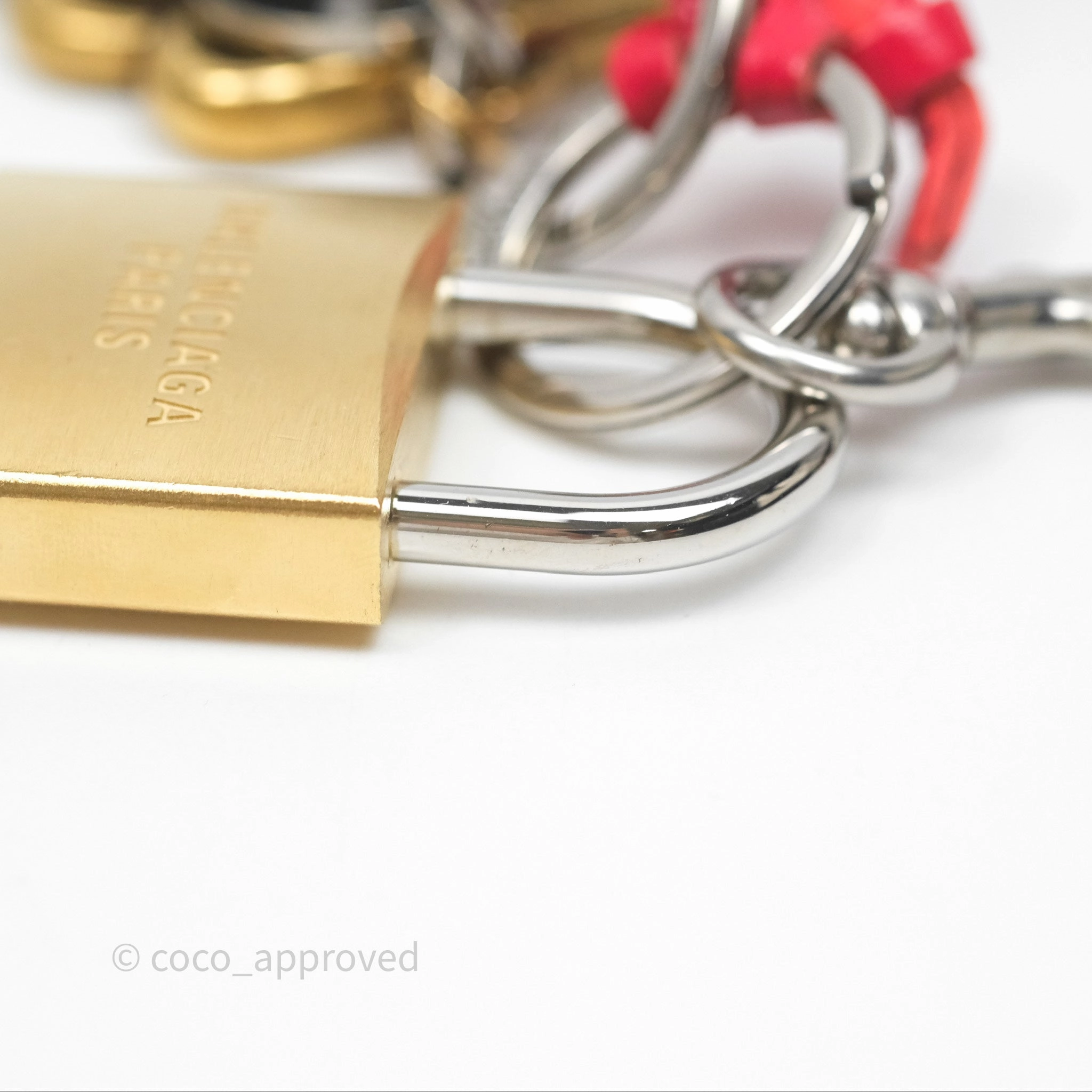 Balenciaga Heart / Lock / Keys Bag Charm
