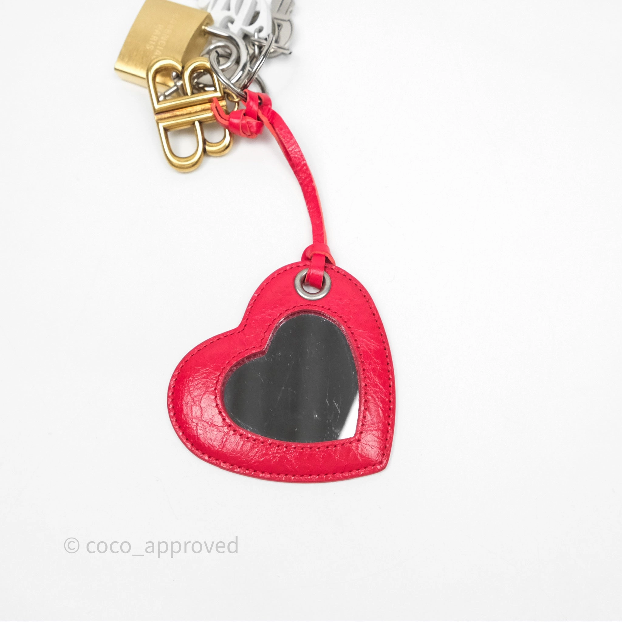 Balenciaga Heart / Lock / Keys Bag Charm