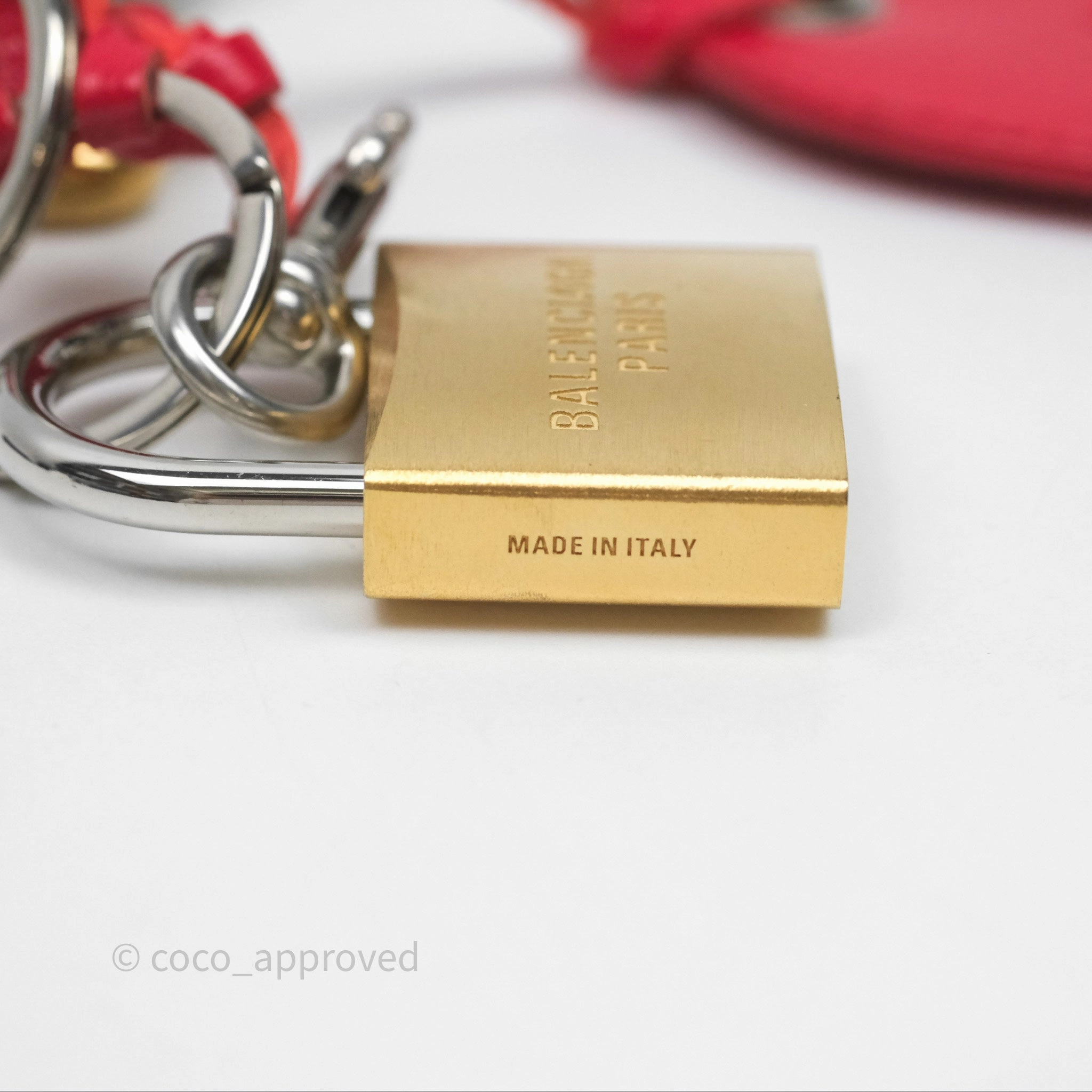 Balenciaga Heart / Lock / Keys Bag Charm