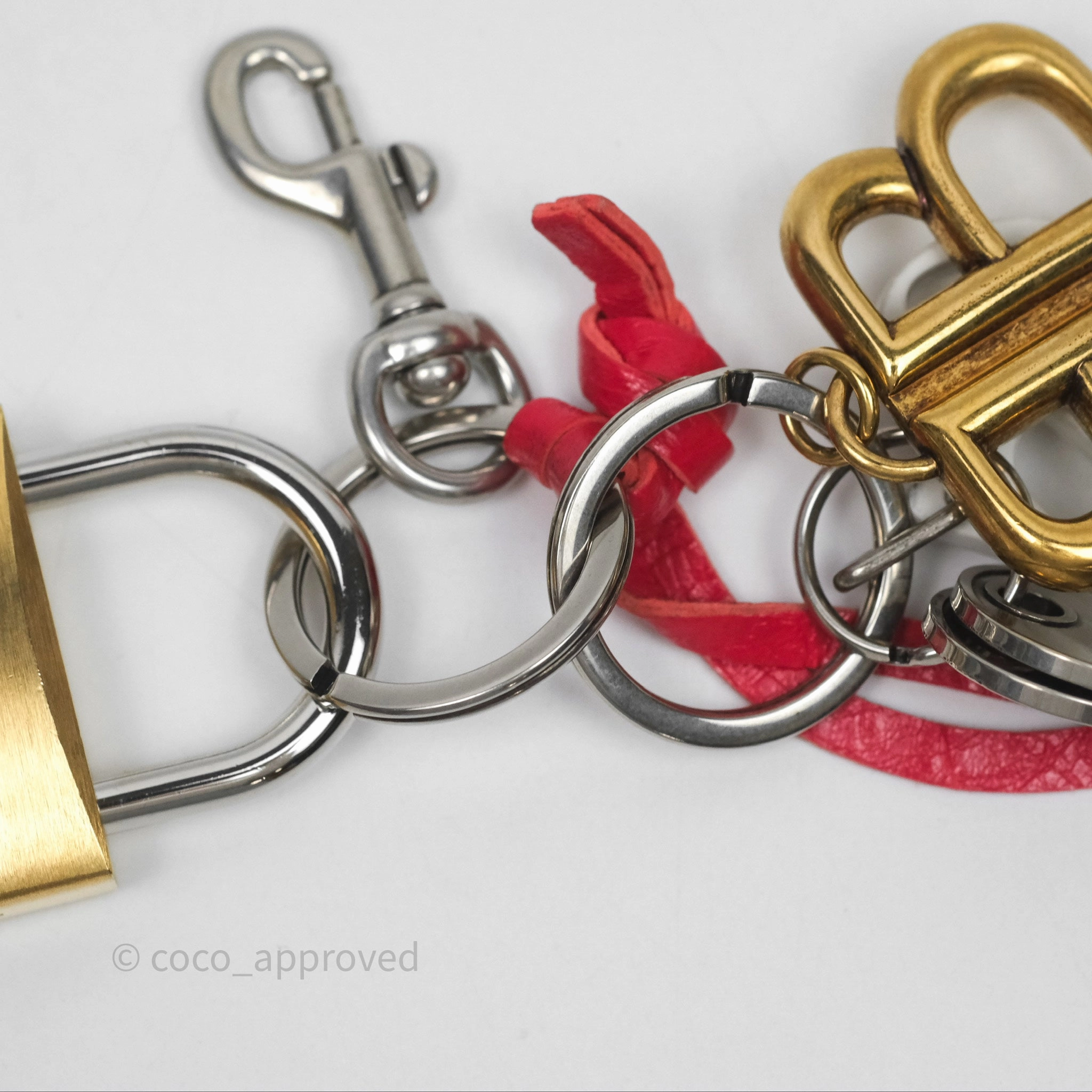 Balenciaga Heart / Lock / Keys Bag Charm