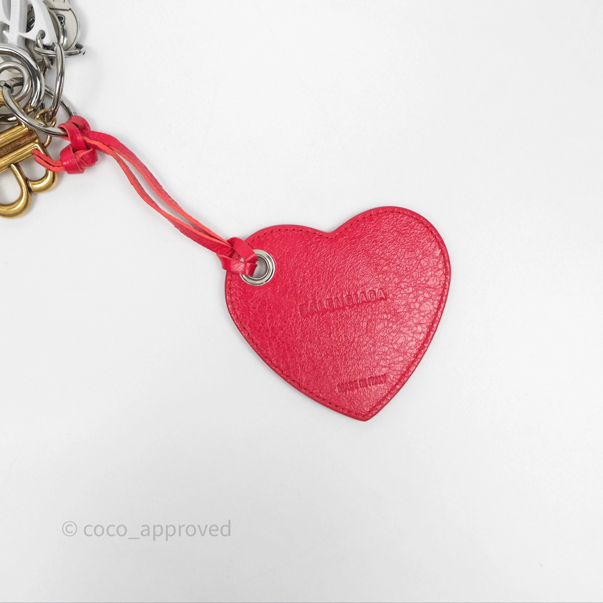 Balenciaga Heart / Lock / Keys Bag Charm