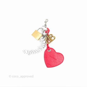 Balenciaga Heart / Lock / Keys Bag Charm