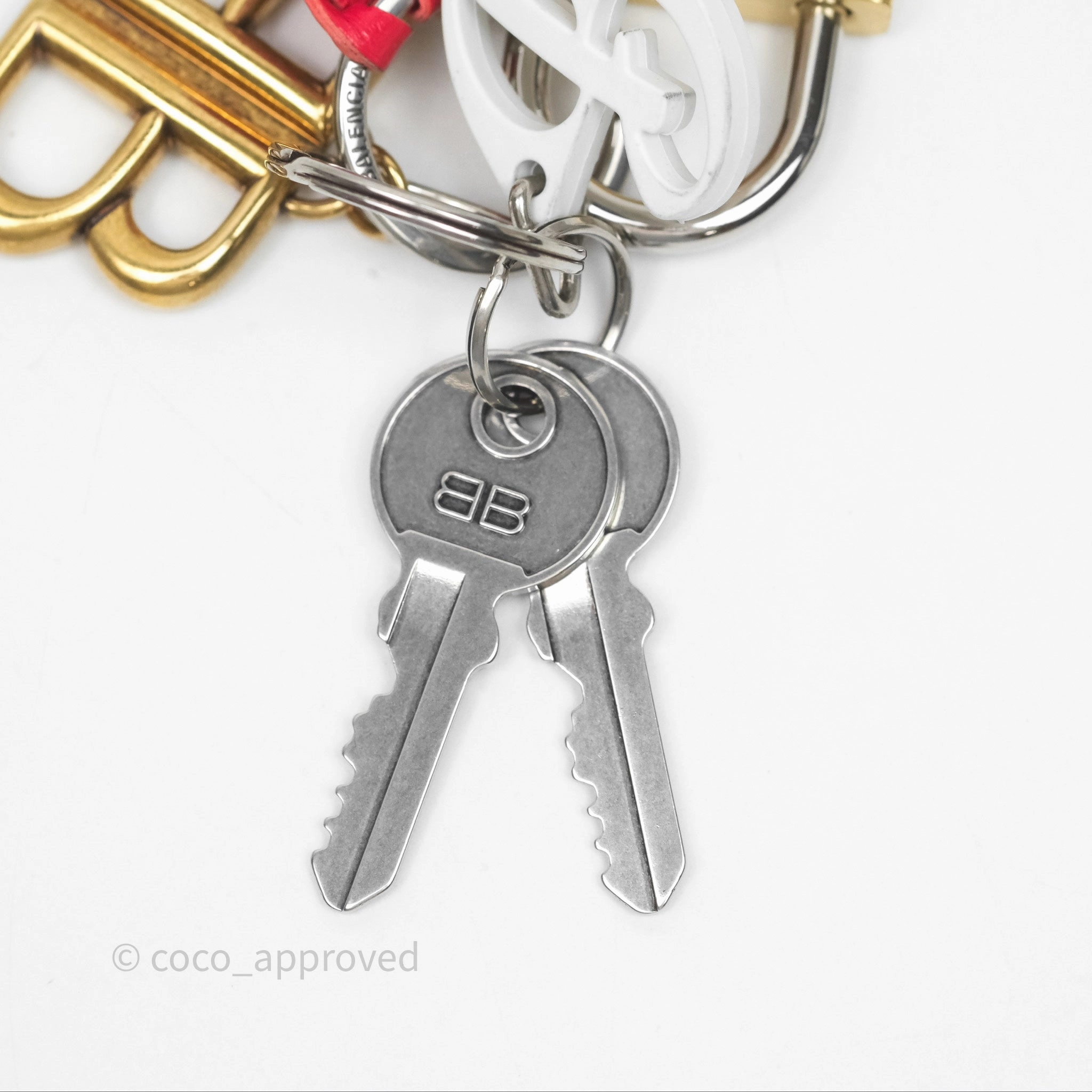 Balenciaga Heart / Lock / Keys Bag Charm