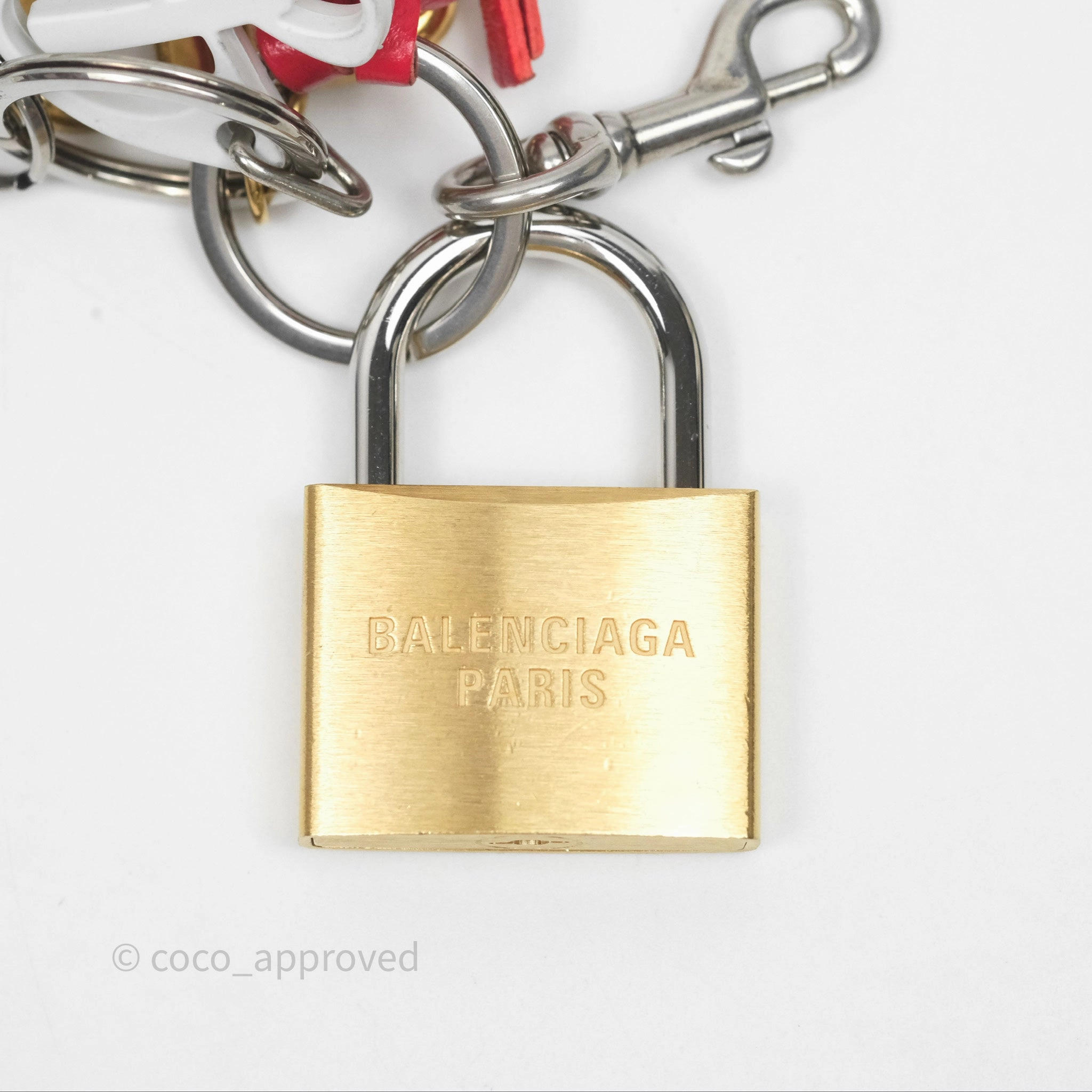 Balenciaga Heart / Lock / Keys Bag Charm