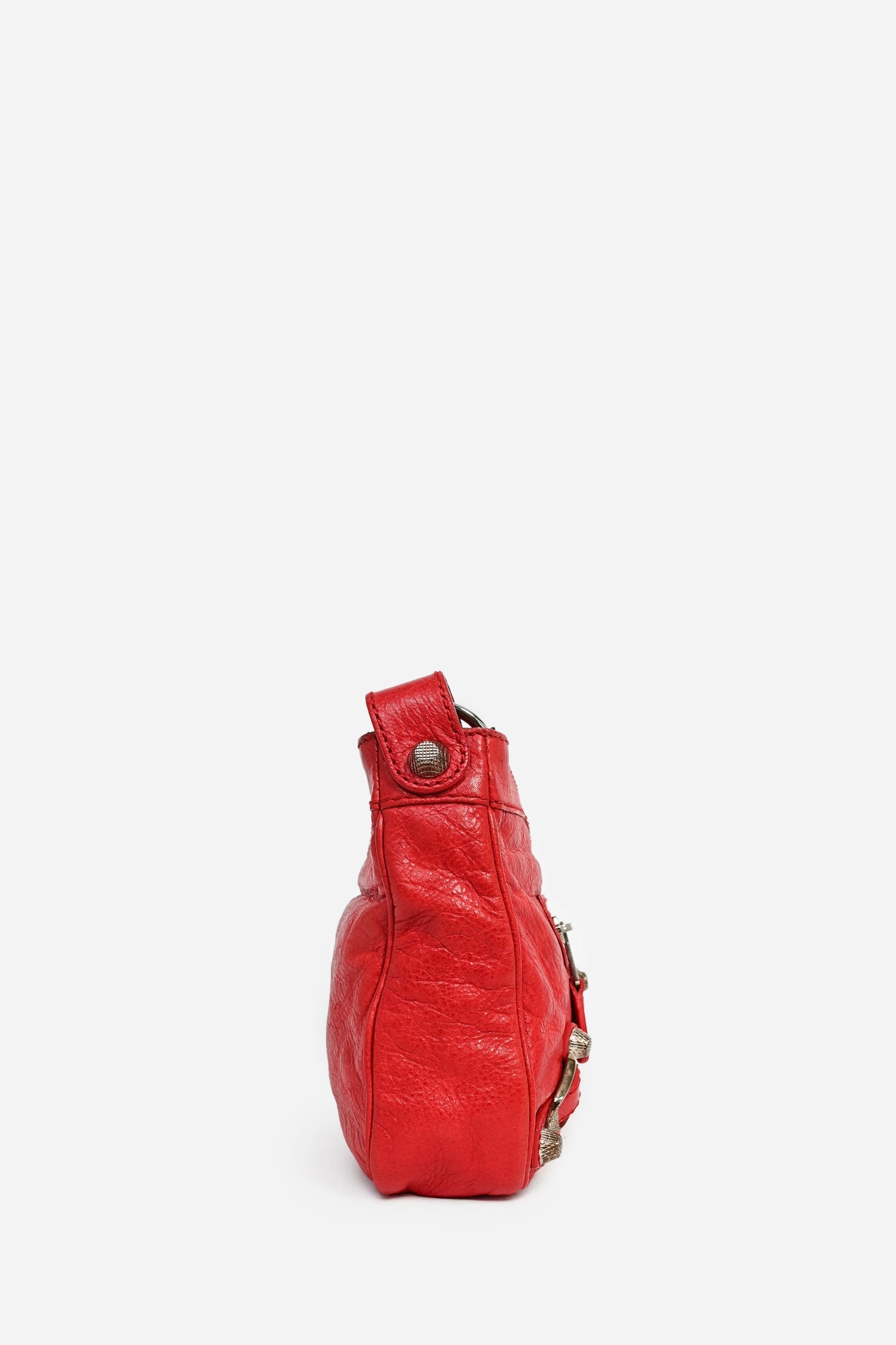 Balenciaga Red Leather 'Sac Mirior' Crossbody Bag