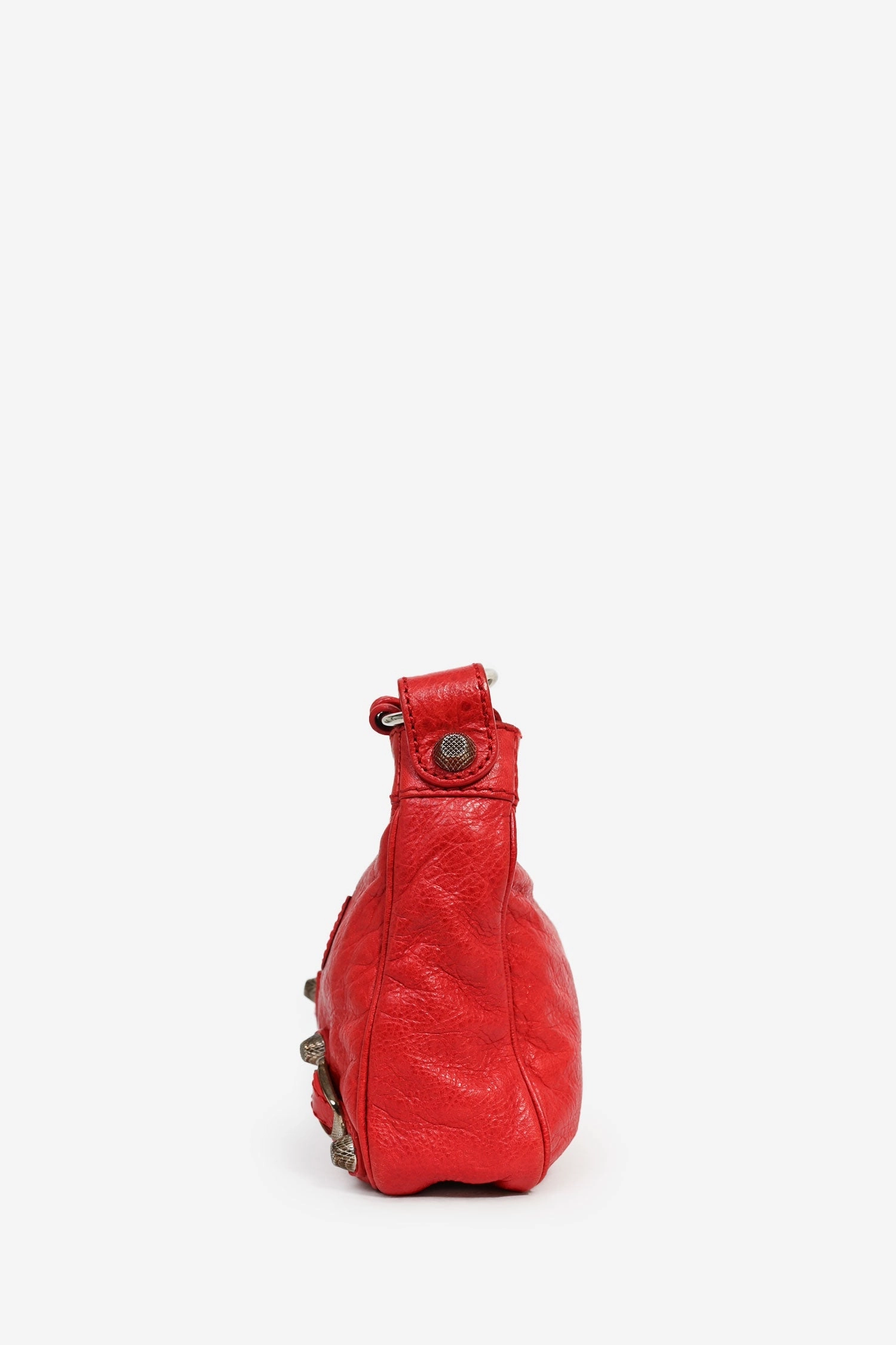 Balenciaga Red Leather 'Sac Mirior' Crossbody Bag