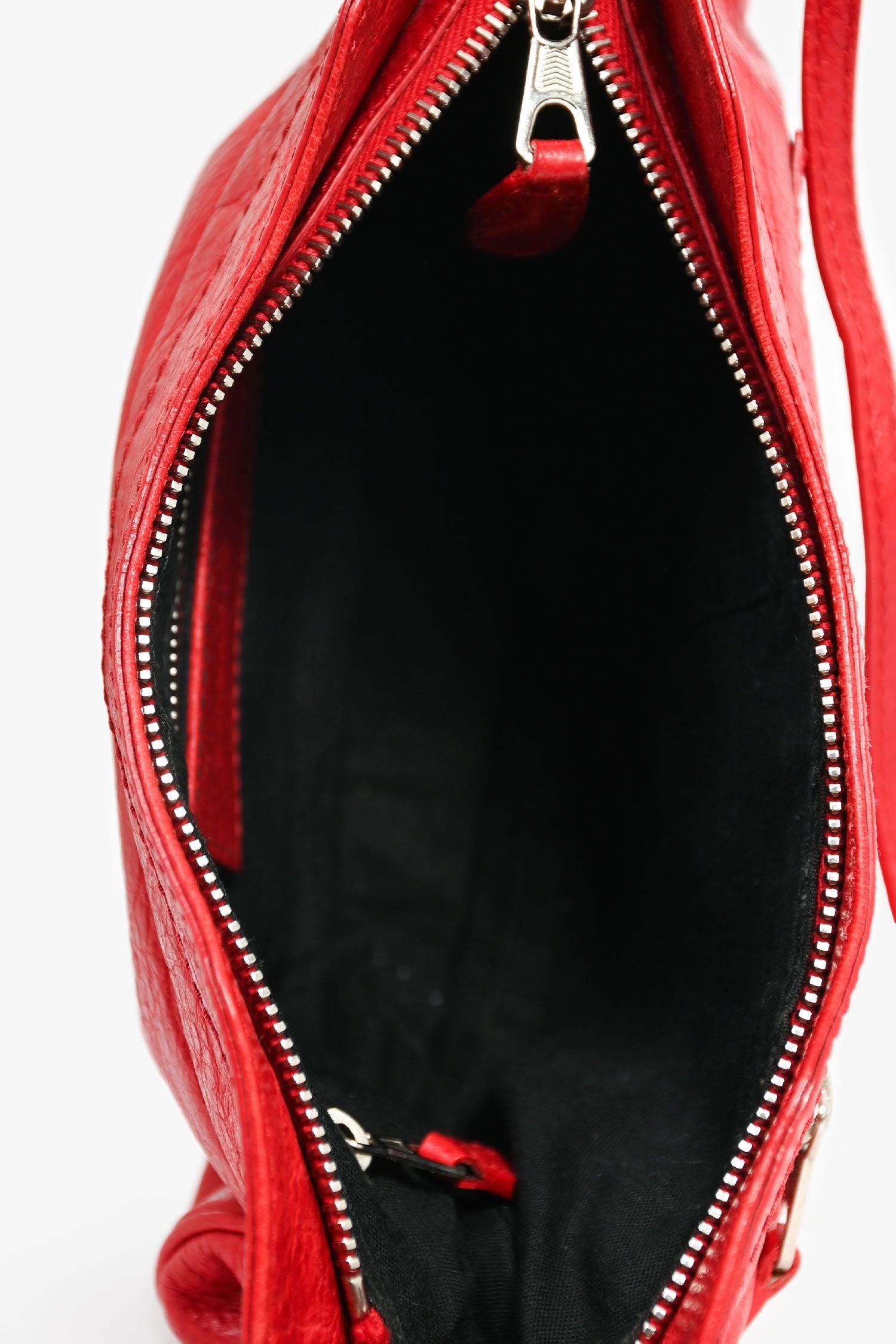Balenciaga Red Leather 'Sac Mirior' Crossbody Bag