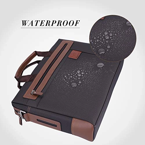 Banuce 15 inch Laptop Tablet Bag Oxford Nylon Waterproof Business Messenger Briefcase for Men