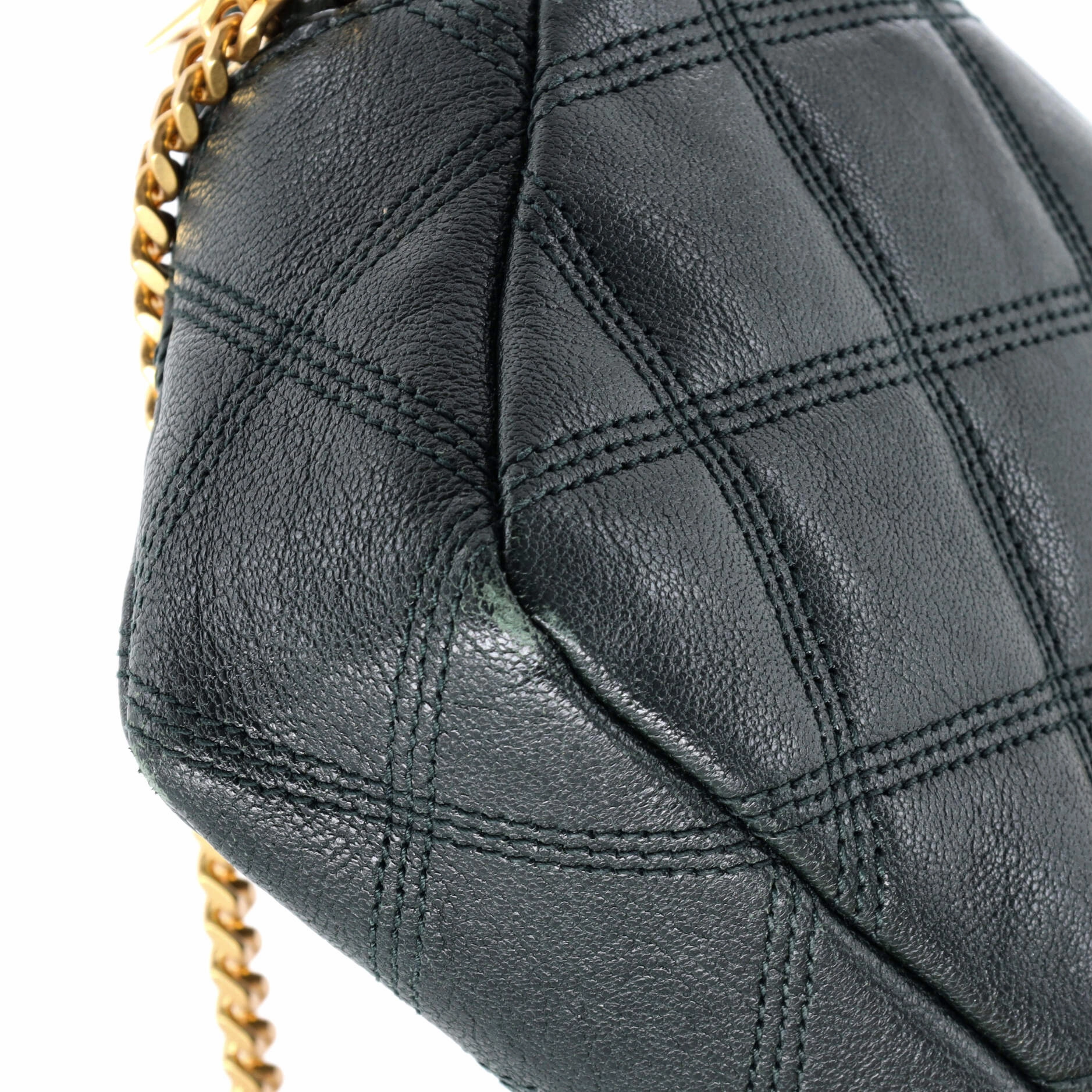 Becky Double Zip Crossbody Bag Quilted Leather Mini