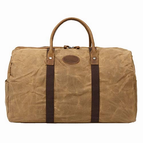 Berchirly Travel Duffel Bag Large Canvas Sports Hand Bags Vintage Weekender Luggage Bag
