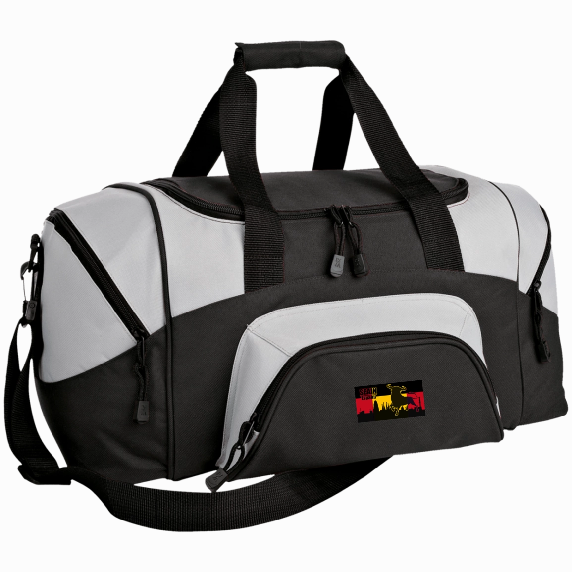 Bg990S Port & Co. Small Colorblock Sport Duffel Bag