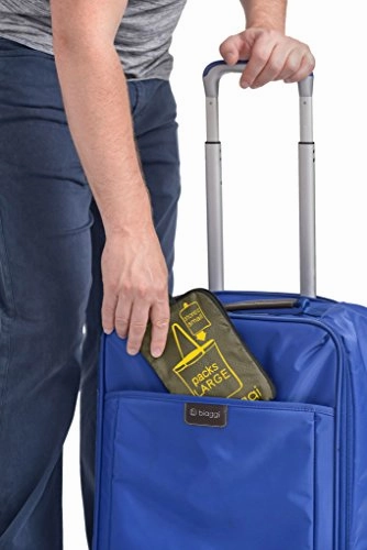 Biaggi Luggage Paksak Packable Shopper As As Seen on Shark Tank Olive 16-Inch