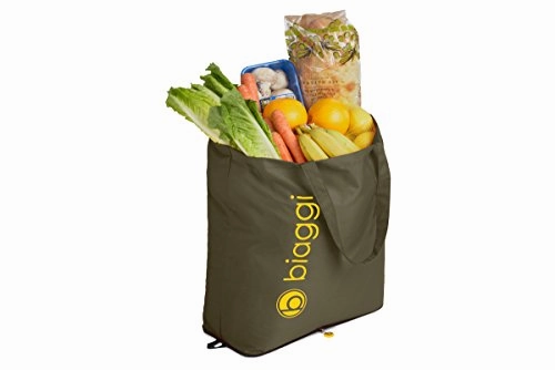 Biaggi Luggage Paksak Packable Shopper As As Seen on Shark Tank Olive 16-Inch