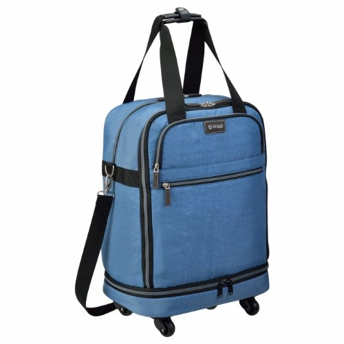 Biaggi Zipsak Micro Fold Spinner Carry-On Suitcase - 22-Inch Luggage - As Seen as Shark Tank -