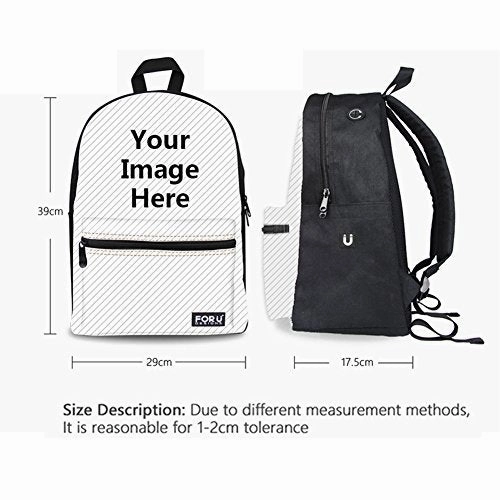 Bigcardesigns Women Flower Canvas Bookbag Backpack Notebook Laptop Bag