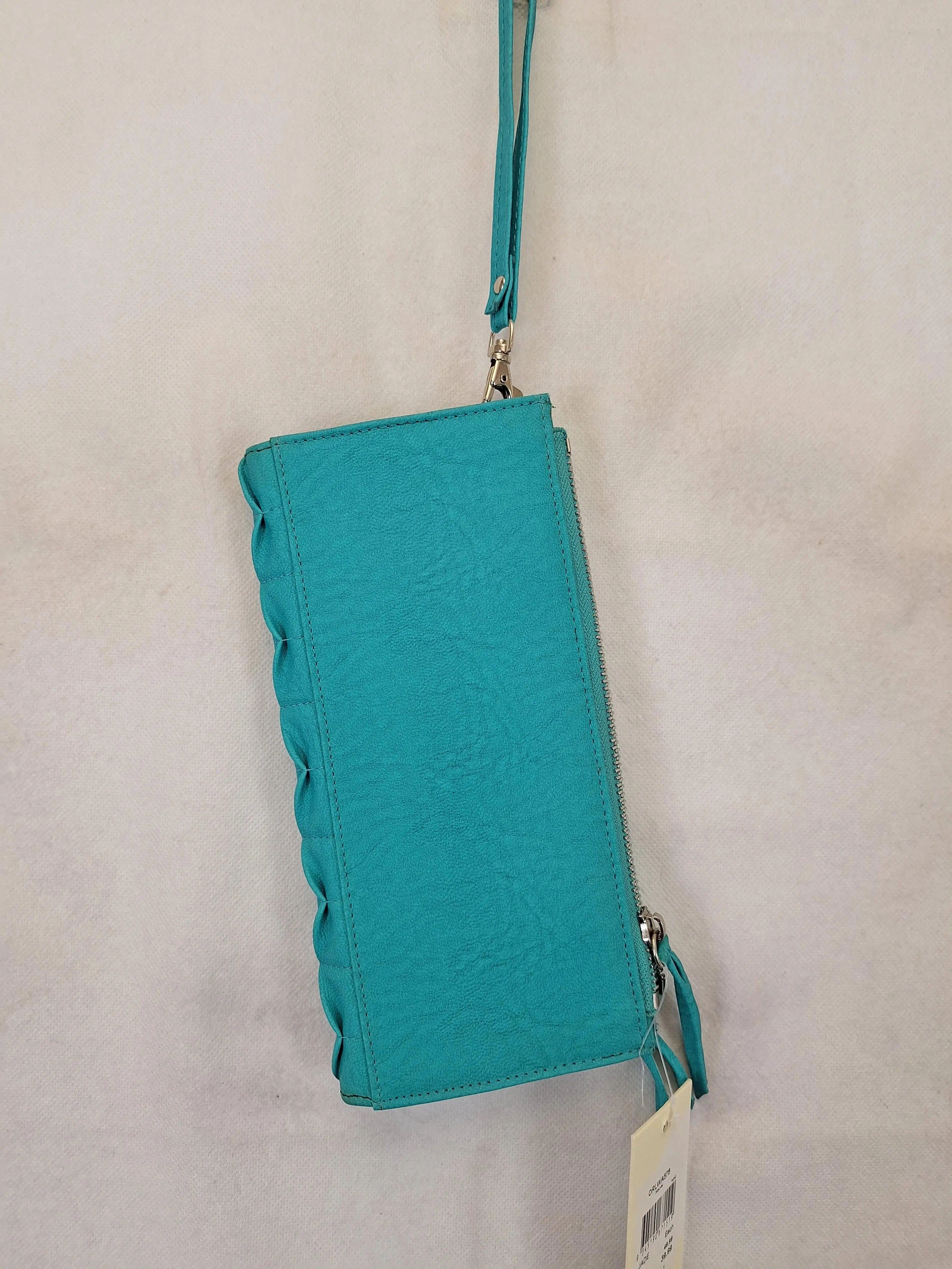 Billabong Turquoise  Wave  Multi Compartment Wristlet