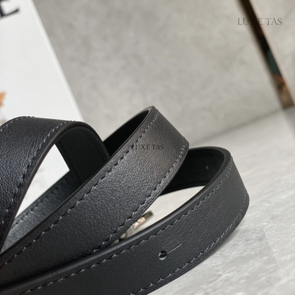 Black Small Puzzle Bag in Classic Calfskin Leather Crossbody Bag for Women
