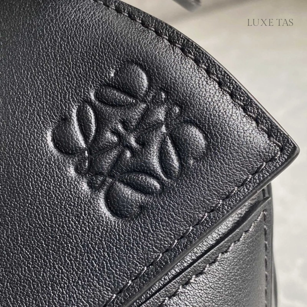Black Small Puzzle Bag in Classic Calfskin Leather Crossbody Bag for Women