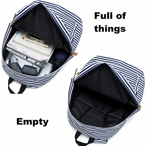 BLUBOON School Backpack for Girls Canvas Bookbag College Laptop Rucksack Women Ladies Travel Daypack Lunch Box Bag Pencil Case