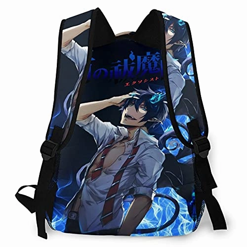Blue Exorcist Rin Okumura Casual Backpack Computer Shoulders Bag Cool Lightweight Hiking Backpack Bookbags