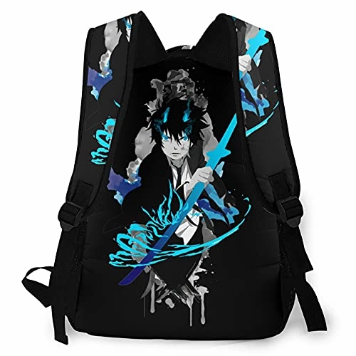 Blue Exorcist Rin Okumura Casual Backpack Computer Shoulders Bag Cool Lightweight Hiking Backpack Bookbags
