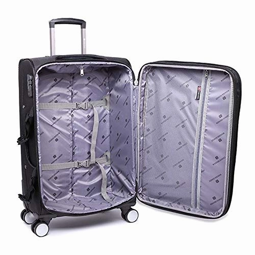 Boarding Luggage Universal Lightweight 3 Piece Hardside Set (20"/24"/28") Expandable Uprights Carry-on Suitcase Softshell Lightweight 360 Silent Spinner Multidirectional Wheels For Travel Airplane Fl