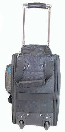 Boardingblue New United Airlines Rolling Free Personal Item Under Seat (Leopard)