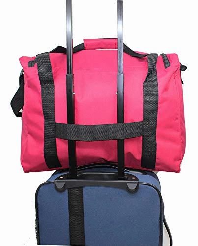 Boardingblue Under Seat 18" Duffel Bag Personal Item for Spirit & Frontier Airlines   Bonus.(Red