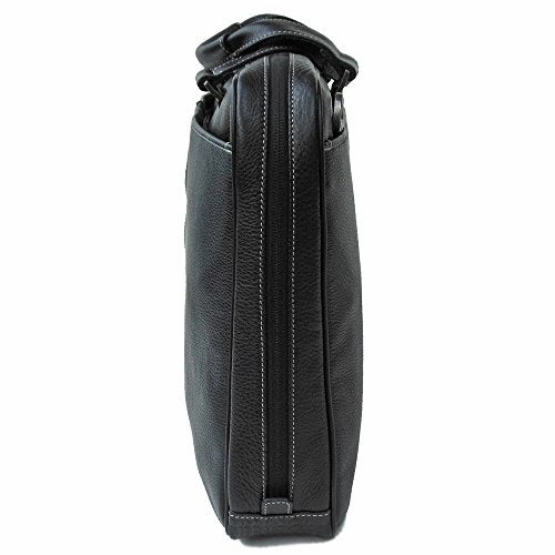 Boconi Tyler Tumbled Leather Zipster in Coffee w/Khaki