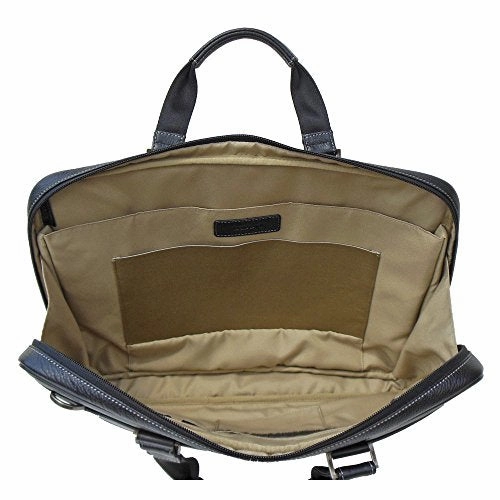 Boconi Tyler Tumbled Leather Zipster in Coffee w/Khaki