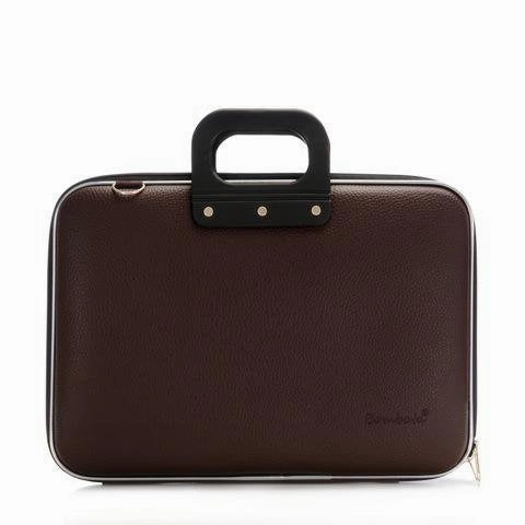 Bombata Medio Laptop Bag 13" (15" X 11.4" X 2.8", Brown)